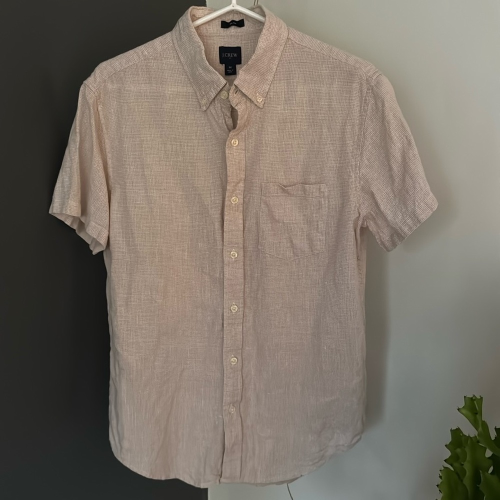 J. Crew short sleeve linen shirt